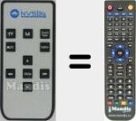Replacement remote control for REMCON1515
