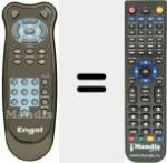 Replacement remote control for REMCON825
