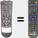 Replacement remote control for REMCON243