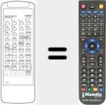 Replacement remote control for RC37