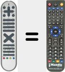 Replacement remote control for RC1062