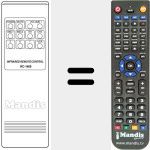 Replacement remote control for RC1409