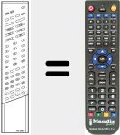 Ersatzfernbedienung für RC3002