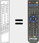 Replacement remote control for RC3010