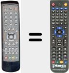 Replacement remote control for RC40