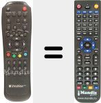 Replacement remote control for REMCON705