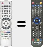 Replacement remote control for REMCON1360