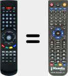 Ersatzfernbedienung für HD-X405P