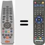 Replacement remote control for RC398