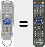 Replacement remote control for RC 1227