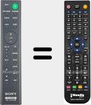 Replacement remote control for RMT-AH412U (149348511)