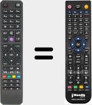 Replacement remote control for RC4880 (23290474)