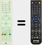 Replacement remote control for RC4875 (30089239)