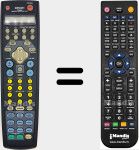 Replacement remote control for RC-884 (RECEIVER-DPS