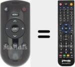 Ersatzfernbedienung für YF1187R (720117145300)