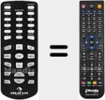 Replacement remote control for AV2-CD508BT