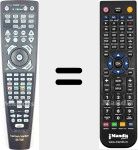 Replacement remote control for AVR 7500