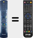 Replacement remote control for AXD1532