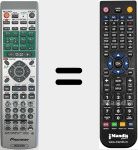 Replacement remote control for AXD7366