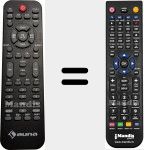 Replacement remote control for Areal 525 v2