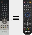 Replacement remote control for BN59-00437A