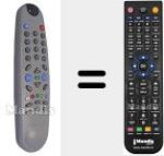 Replacement remote control for B25187F