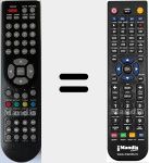 Replacement remote control for BTV-222-TDT