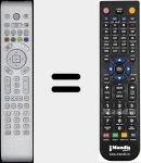 Replacement remote control for TM4901