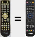 Ersatzfernbedienung für TVIX-HD-R-3300
