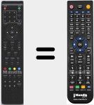 Replacement remote control for RC57DTVPVRDN