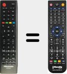Replacement remote control for ER-22601A (T163920)