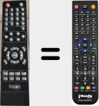 Replacement remote control for MTV02SOUND