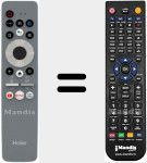 Replacement remote control for H65S9UG PRO (0530068944)