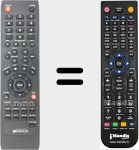 Replacement remote control for ICUBEXDIV35XPPROREC