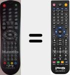 Replacement remote control for I-DISPLAY9019