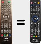Replacement remote control for ILED19SHHPB01-2