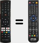 Replacement remote control for Elegance 32