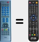 Replacement remote control for KK-Y323J