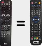 Replacement remote control for AKB36087408