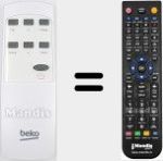 Replacement remote control for 9178013993