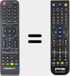 Replacement remote control for RCT053A
