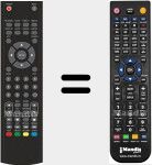 Replacement remote control for NVR7054TTG19