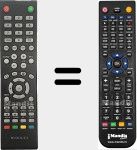 Replacement remote control for NU4318S