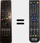 Ersatzfernbedienung für Nordmende (VST-DTV)