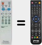 Replacement remote control for VXX3129