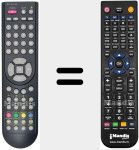 Ersatzfernbedienung f&uuml;r RC D3 02