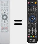 Ersatzfernbedienung f&uuml;r RC112GHW (306044027FHUN006)