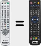 Replacement remote control for RMT-V407B (147727411)