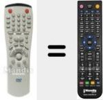 Replacement remote control for AH5910141T