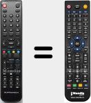 Replacement remote control for Hercules (S1901DVT)